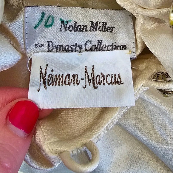 Nolan Miller Dynasty Collection for Neiman Marcus 80s Midi Dress Size 8 - Picture 3 of 12